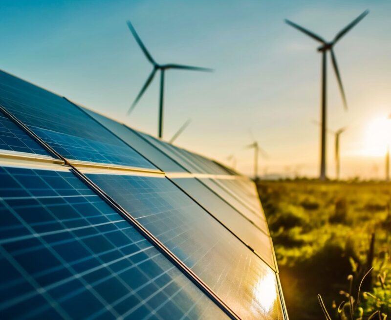 vecteezy_ai-generated-solar-panels-and-wind-turbines-at-sunset_37816203